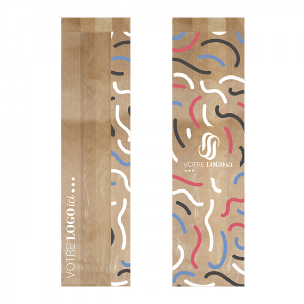 Bolsas de papel para bocadillos personalizadas para panaderías