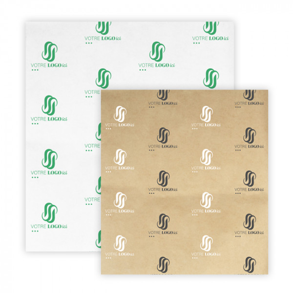 Papel sulfurizado personalizado, kraft o blanco