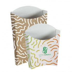 Cajas/corneteros de cartón personalizados para patatas fritas