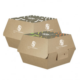 Cajas de cartón para hamburguesas personalizadas