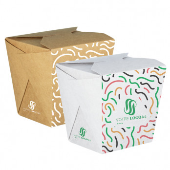 Potes de pasta de cartón personalizados