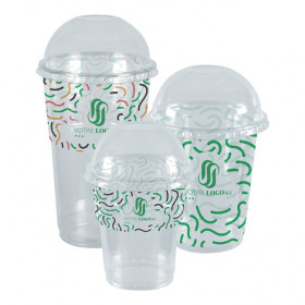 Vasos de PET para batidos personalizados