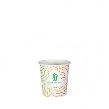 Vaso de 4 Oz 100% cartón 0% plástico personalizado - Impresión a color ilimitada