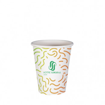 Vaso de 8 Oz 100% cartón 0% plástico personalizado - Impresión a color ilimitada