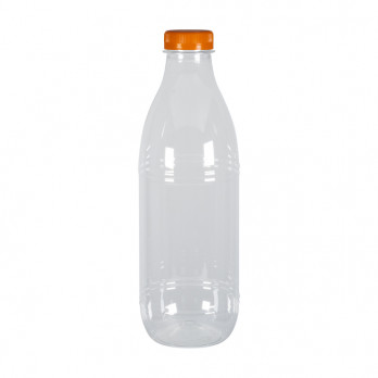 Botella de plástico féria de 1 L con tapón de rosca