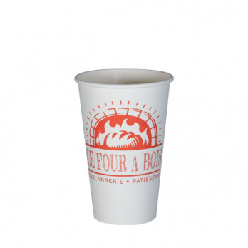 Vaso de cartón personalizado de 12 oz - Impresión en hasta 5 colores