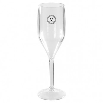 Copas de champán reutilizables personalizadas de 15 cL - Gama de lujo - Impresión en hasta 3 colores