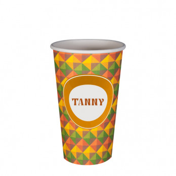 Vaso de cartón personalizado 16 Oz - Impresión ilimitada en color