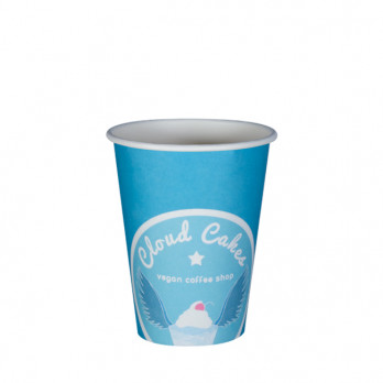 Vaso 12 Oz 100% cartón 0% plástico personalizado - Impresión a color ilimitada