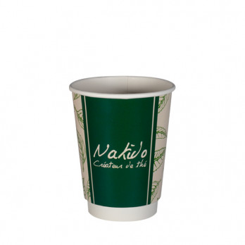 Vaso 12 Oz 100% cartón 0% plástico doble pared personalizado - Impresión color ilimitada
