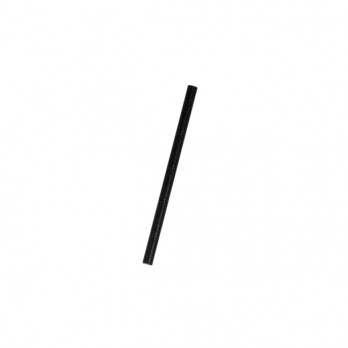 Pajita recta de cartón negro 14 cm Ø 8 mm