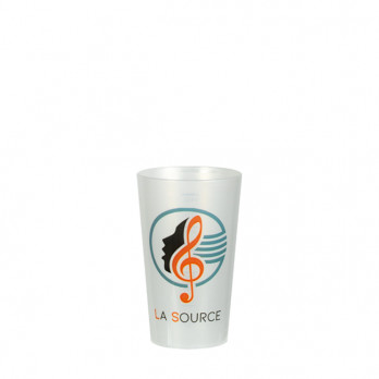 Vaso reutilizable personalizado 18 cL - Impresión digital sin límite de colores