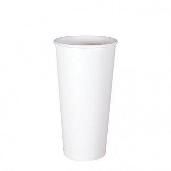 Vaso de cartón blanco 20 Oz