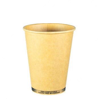 Vaso de cartón 100% kraft 0% plástico 12 Oz
