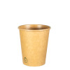 Vaso de papel kraft de 8 oz 100% cartón