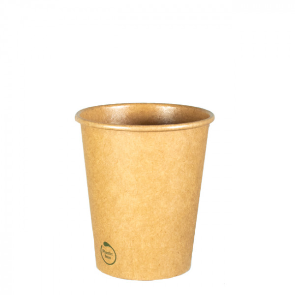 Vaso de papel kraft de 8 oz 100% cartón