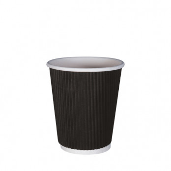 Vaso negro de triple pared 8 Oz