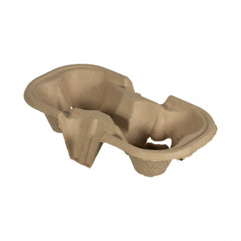 Bandeja de cartón para 2 tazas