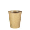 Vaso de papel kraft de 8 oz 100% cartón