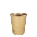 Vaso 100% de cartón kraft 0% plástico 8 Oz