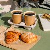 Taza de triple pared para café y bollería para llevar