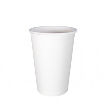 Vaso de papel blanco 12 Oz - 260 g/m².