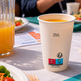 Proveedor de vasos de papel baratos para asociaciones