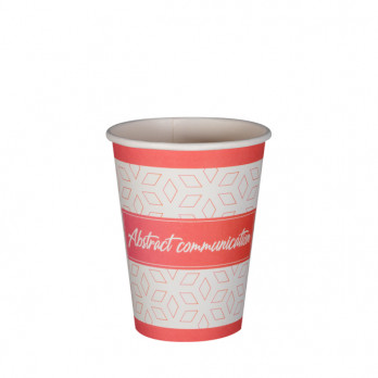 Vaso de cartón personalizado de 12 oz - Impresión en color ilimitada