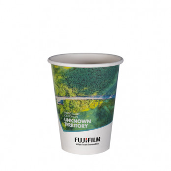 Vaso 12 Oz 100% cartón 0% plástico personalizado - Impresión a color ilimitada