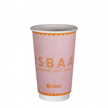 Vaso 16 Oz 100% cartón 0% plástico doble pared personalizado - Impresión ilimitada en color