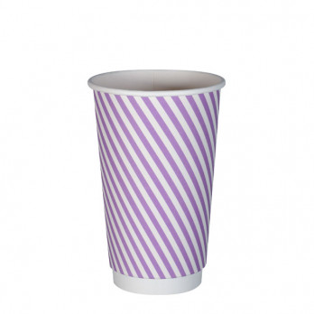 Vaso 16 Oz 100% cartón 0% plástico doble pared personalizado - Impresión ilimitada en color