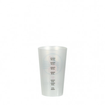 Vaso reutilizable personalizado 18 cL - Impresión digital sin límite de colores