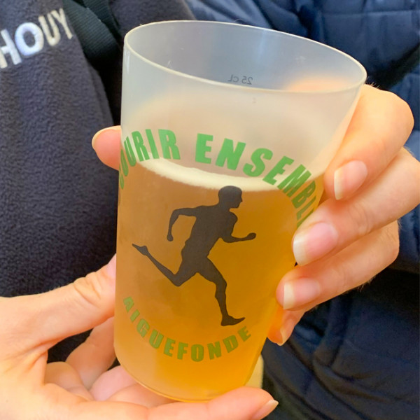 Vaso reutilizable personalizado con impresión digital en un número limitado de colores, 33 cl.