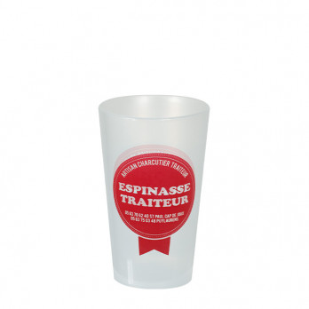 Vaso reutilizable personalizado de 33 cL - Impresión digital sin límite de colores