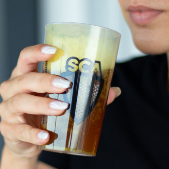 Vaso reutilizable personalizado de 33 cL - Impresión digital sin límite de colores