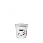 Vaso de cartón blanco decorado de 4 Oz - Colección de moda