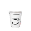 Vaso de cartón blanco decorado de 8 Oz - Colección de moda