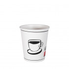 Vaso de cartón blanco decorado de 8 Oz - Colección de moda