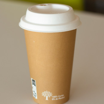 Vasos kraft de pared simple 100% cartón 0% plástico