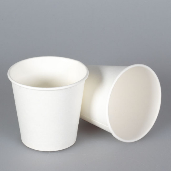Vaso de papel blanco de 4 oz