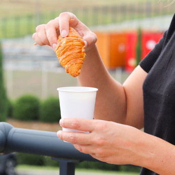 Vaso de papel blanco 6 Oz