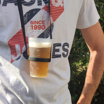 Portavasos de cuello reutilizable