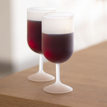 Copa de vino reutilizable translúcida 18 cL