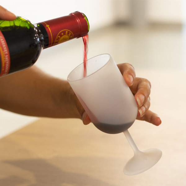 Copa de vino de plástico irrompible