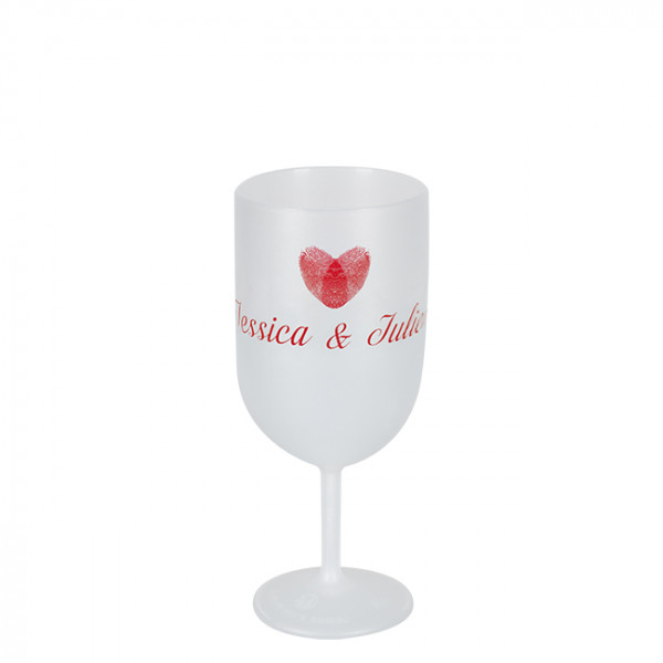 Copa de vino de plástico personalizada