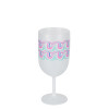 Copa de vino de plástico irrompible personalizada
