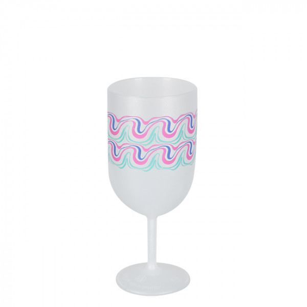 Copa de vino de plástico irrompible personalizada