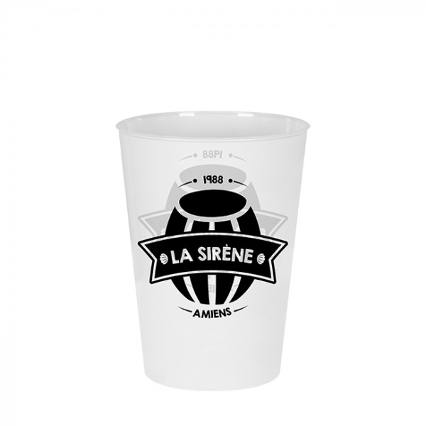 Vaso de plástico reutilizable personalizado 40-50 cl