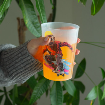 Vaso reutilizable personalizado de 50 cL - Impresión digital sin límite de colores