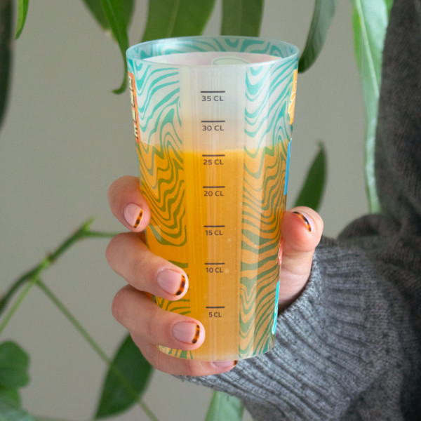 Vaso reutilizable personalizado de 40 cL - Impresión digital sin límite de colores